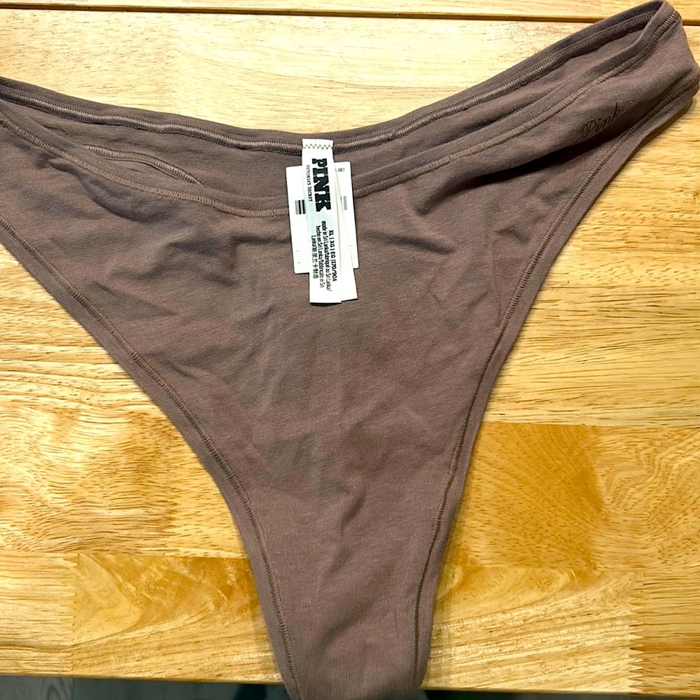 PINK High Leg thong Panty🤎NWT